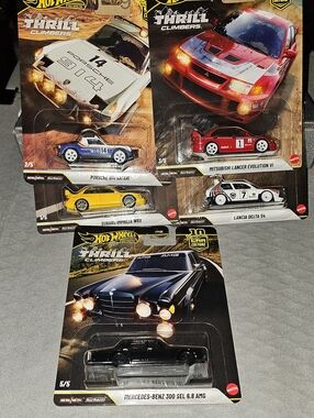 Hot Wheels-Thrill Climbers Die-Cast Car -1 - 5 Full Set